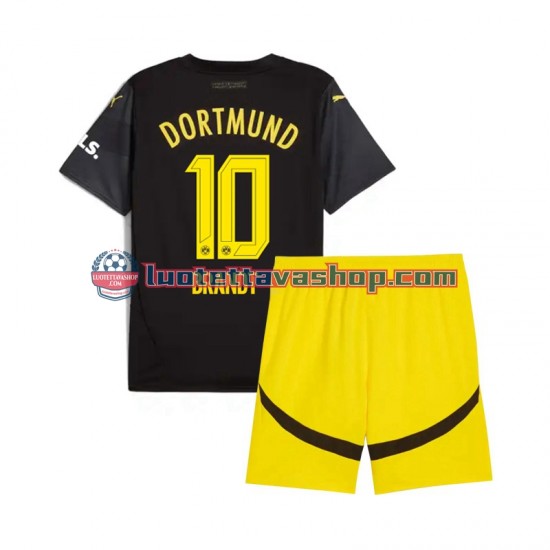 Borussia Dortmund Julian Brandt 10 Children Away Football Shirts 2024-2025 Short Sleeves