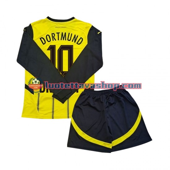 Borussia Dortmund Julian Brandt 10 Children Home Football Shirts 2024-2025 Long Sleeves