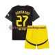 Borussia Dortmund Karim Adeyemi 27 Children Away Football Shirts 2024-2025 Short Sleeves