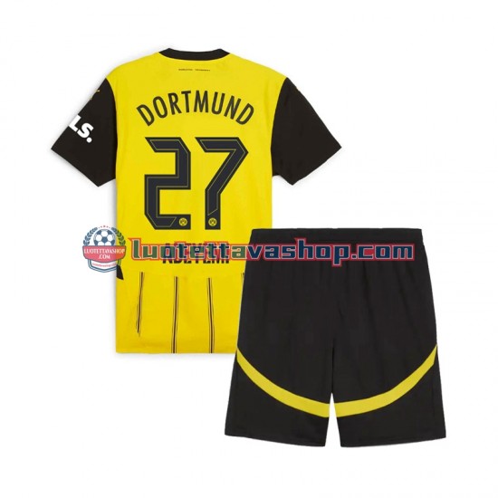 Borussia Dortmund Karim Adeyemi 27 Children Home Football Shirts 2024-2025 Short Sleeves