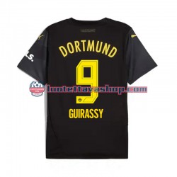 Borussia Dortmund Serhou Guirassy 9 Away Football Shirts 2024-2025 Gentleman Short Sleeves