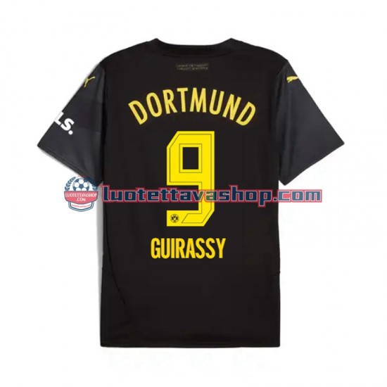 Borussia Dortmund Serhou Guirassy 9 Away Football Shirts 2024-2025 Gentleman Short Sleeves