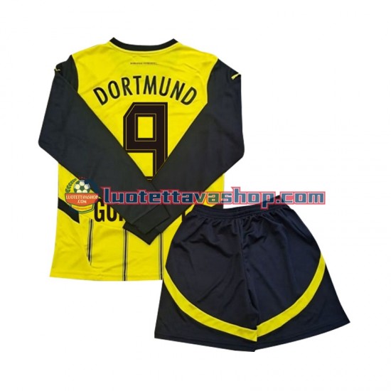 Borussia Dortmund Serhou Guirassy 9 Children Home Football Shirts 2024-2025 Long Sleeves
