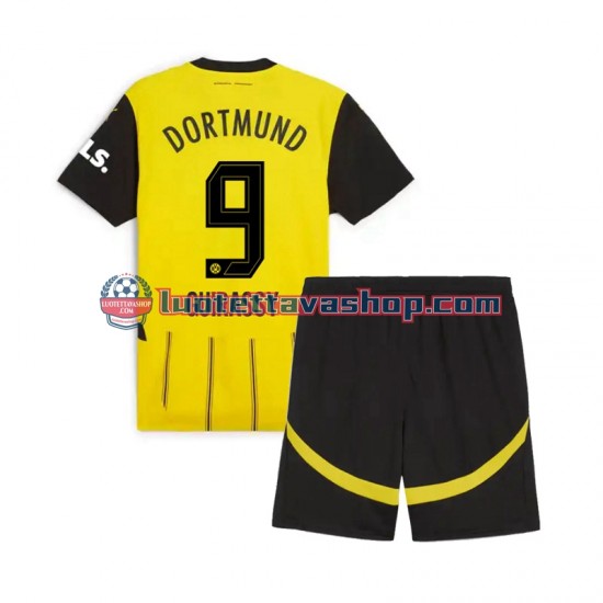 Borussia Dortmund Serhou Guirassy 9 Children Home Football Shirts 2024-2025 Short Sleeves