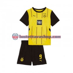 Borussia Dortmund Serhou Guirassy 9 Children Home Football Shirts 2024-2025 Short Sleeves