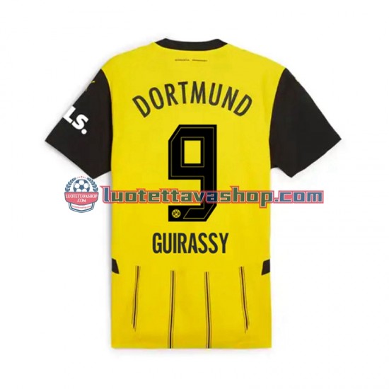 Borussia Dortmund Serhou Guirassy 9 Home Football Shirts 2024-2025 Gentleman Short Sleeves
