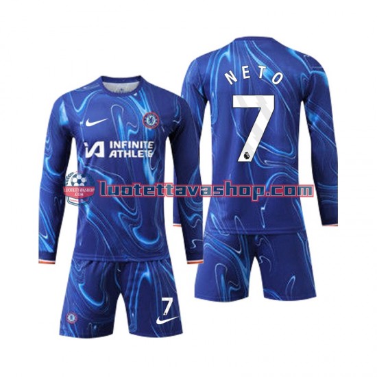Chelsea Neto 7 Children Home Football Shirts 2024-2025 Long Sleeves