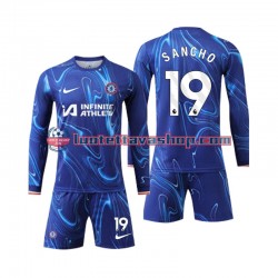 Chelsea Sancho 19 Children Home Football Shirts 2024-2025 Long Sleeves