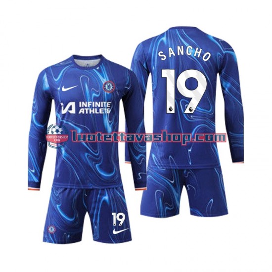 Chelsea Sancho 19 Children Home Football Shirts 2024-2025 Long Sleeves
