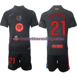 FC Barcelona F DE JONG 21 Children Away Football Shirts 2024-2025 Short Sleeves