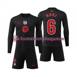 FC Barcelona Gavi 6 Children Away Football Shirts 2024-2025 Long Sleeves