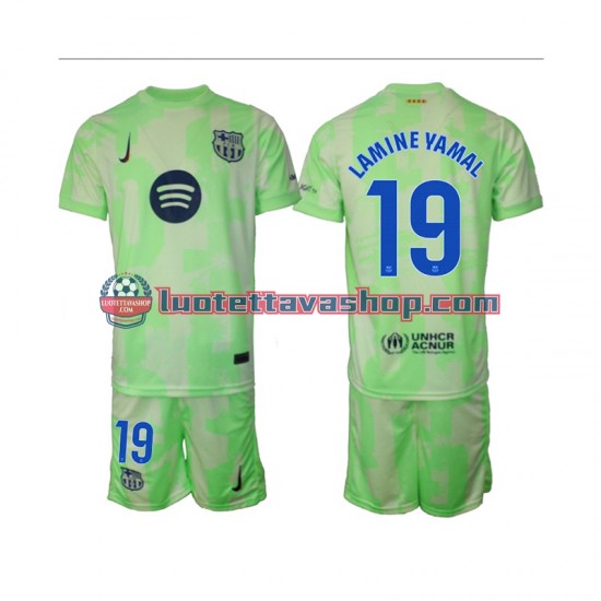 FC Barcelona Lamine Yamal 19 Children Third Football Shirts 2024-2025 Short Sleeves