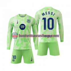 FC Barcelona Lionel Mess 10 Children Third Football Shirts 2024-2025 Long Sleeves