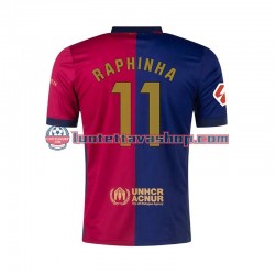 FC Barcelona RAPHINHA 11 Home Football Shirts 2024-2025 Gentleman Short Sleeves