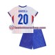 France Bradley Barcola 20 Children Away Football Shirts 2024 Short Sleeves