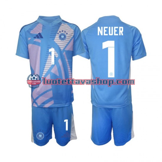 Germany Goalkeeper Manuel Neuer 1 Children Fourth Football Shirts 2024-2025 Short Sleeves