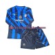 Inter Milan Children Home Football Shirts 2024-2025 Long Sleeves
