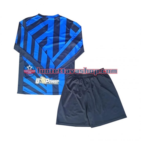 Inter Milan Children Home Football Shirts 2024-2025 Long Sleeves