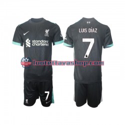 Liverpool Luis Diaz 7 Children Away Football Shirts 2024-2025 Short Sleeves