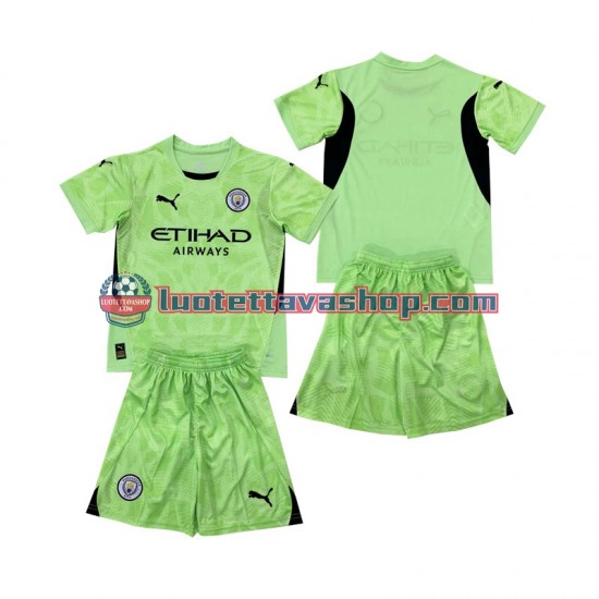 Manchester City Goalkeeper Children 2 Fourth Football Shirts 2024-2025 Short Sleeves