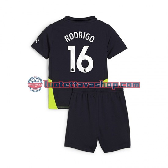 Manchester City RODRIGO 16 Children Away Football Shirts 2024-2025 Short Sleeves