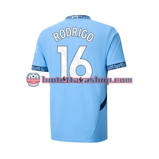 Manchester City RODRIGO 16 Home Football Shirts 2024-2025 Gentleman Short Sleeves