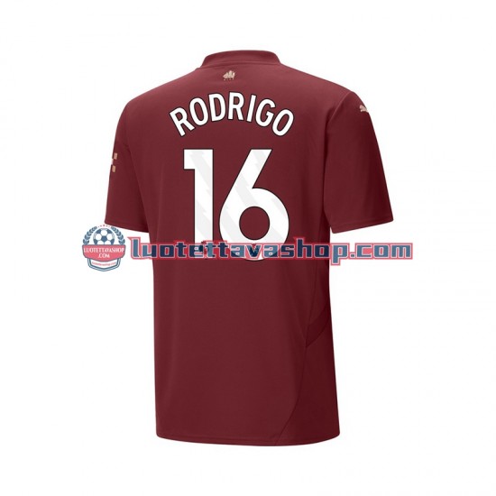 Manchester City RODRIGO 16 Third Football Shirts 2024-2025 Gentleman Short Sleeves