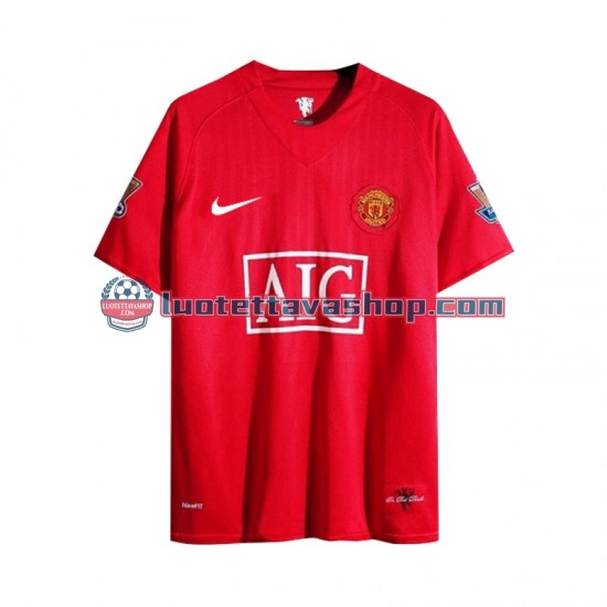 Manchester United Home Football Shirts Retro 2007 Gentleman Long Sleeves