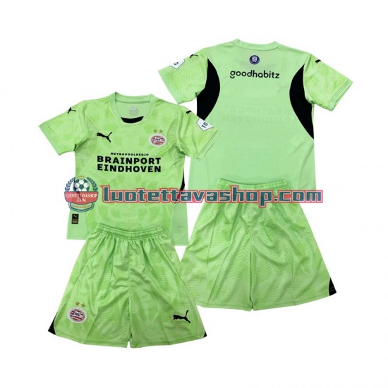 PSV Eindhoven Goalkeeper Children Away Football Shirts 2024-2025 Short Sleeves