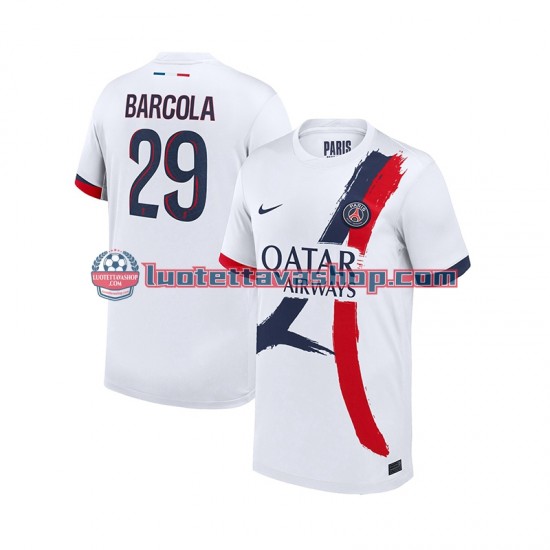 Paris Saint Germain Bradley Barcola 29 Away Football Shirts 2024-2025 Gentleman Short Sleeves