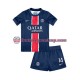 Paris Saint Germain Desire Doue 14 Children Home Football Shirts 2024-2025 Short Sleeves