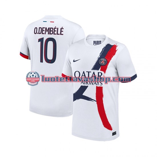 Paris Saint Germain Ousmane Dembele 10 Away Football Shirts 2024-2025 Gentleman Short Sleeves