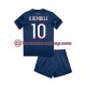 Paris Saint Germain Ousmane Dembele 10 Children Home Football Shirts 2024-2025 Short Sleeves
