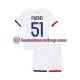 Paris Saint Germain Willian Pacho 51 Children Away Football Shirts 2024-2025 Short Sleeves
