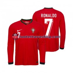 Portugal Ronaldo 7 Home Football Shirts Euro 2024 Gentleman Long Sleeves