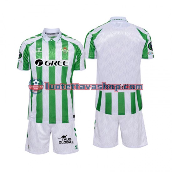 Real Betis Children Home Football Shirts 2024-2025 Short Sleeves
