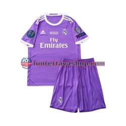 Real Madrid Children Away Football Shirts Retro 2016 Short Sleeves