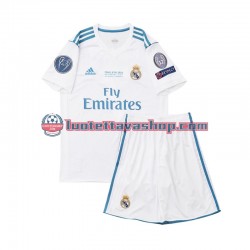 Real Madrid Children Home Football Shirts Retro 2017 Short Sleeves