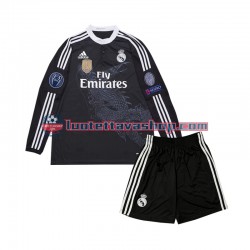 Real Madrid Children Third Football Shirts Retro 2014 Long Sleeves