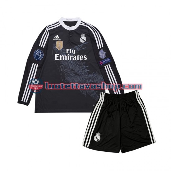 Real Madrid Children Third Football Shirts Retro 2014 Long Sleeves