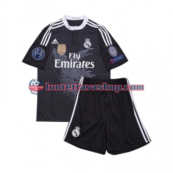 Real Madrid Children Third Football Shirts Retro 2014 Short Sleeves
