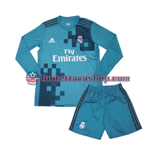 Real Madrid Children Third Football Shirts Retro 2017 Long Sleeves