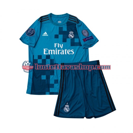 Real Madrid Children Third Football Shirts Retro 2017 Short Sleeves