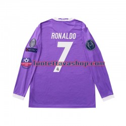 Real Madrid Cristiano Ronaldo 7 Away Football Shirts Retro 2016 Gentleman Long Sleeves