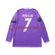 Real Madrid Cristiano Ronaldo 7 Children Away Football Shirts Retro 2016 Long Sleeves