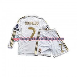 Real Madrid Cristiano Ronaldo 7 Children Home Football Shirts 2011 Long Sleeves