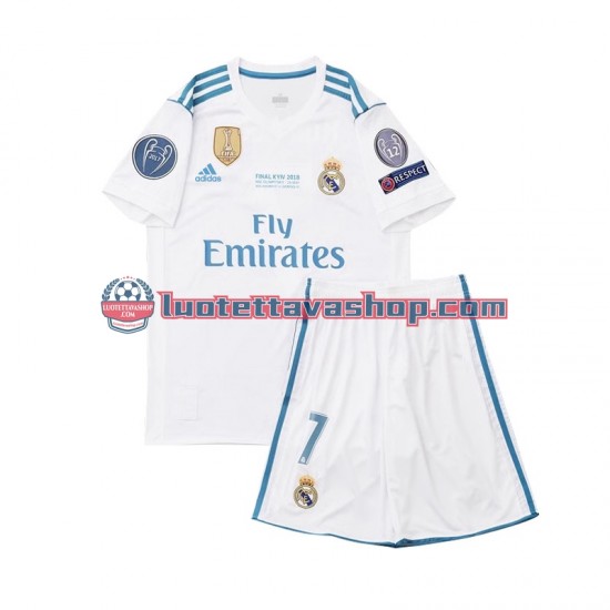 Real Madrid Cristiano Ronaldo 7 Children Home Football Shirts Retro 2017 Short Sleeves