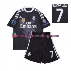 Real Madrid Cristiano Ronaldo 7 Children Third Football Shirts Retro 2014 Short Sleeves