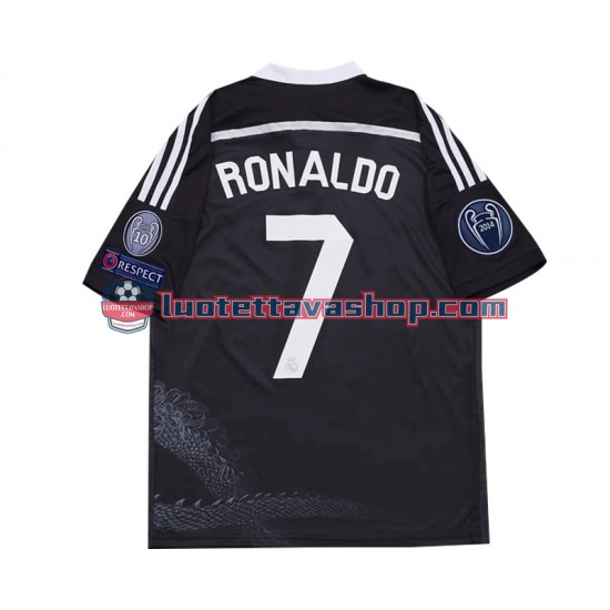 Real Madrid Cristiano Ronaldo 7 Third Football Shirts Retro 2014 Gentleman Short Sleeves