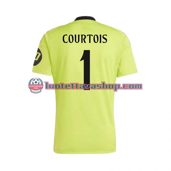 Real Madrid Goalkeeper COURTOIS 1 Third Football Shirts 2024-2025 Gentleman Short Sleeves